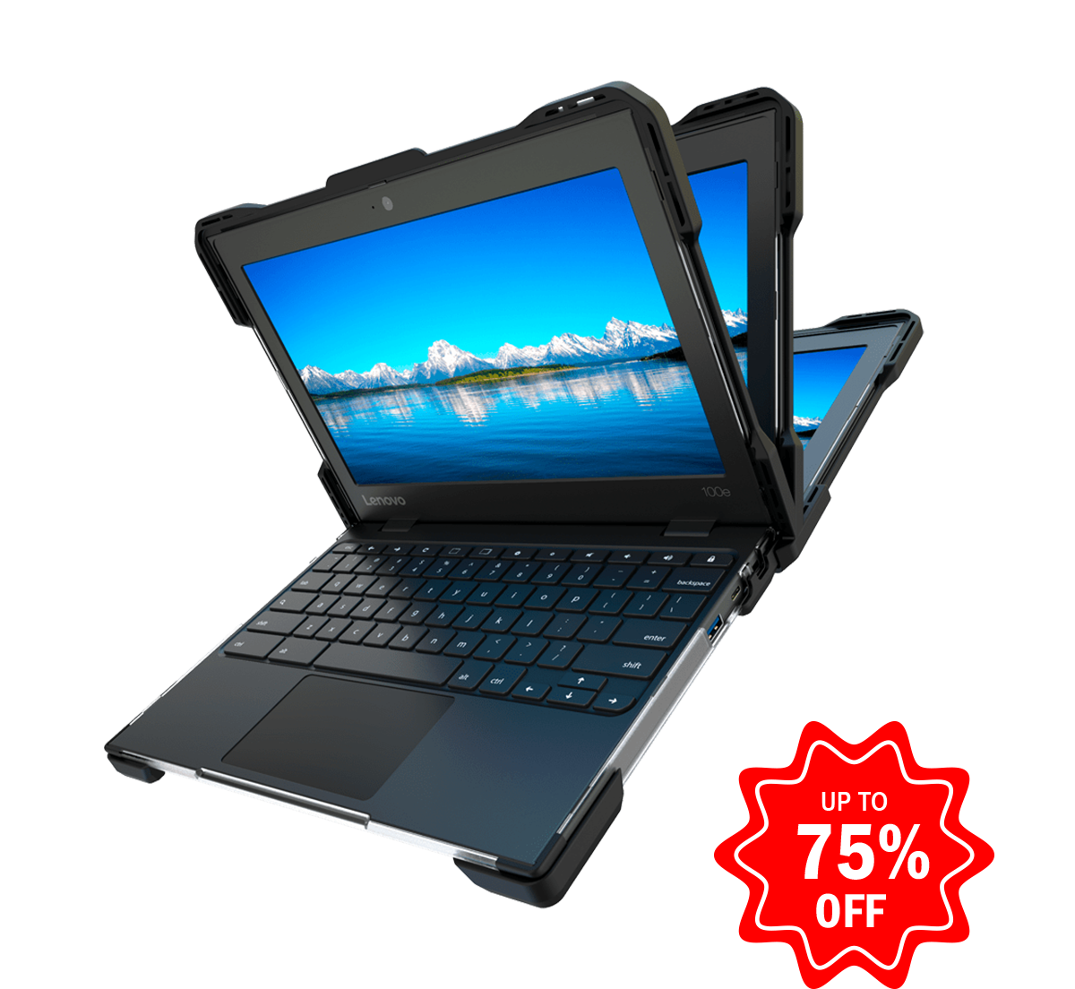 Lenovo 100e (2nd Gen, AMD Processor) Rugged Snap-On Case