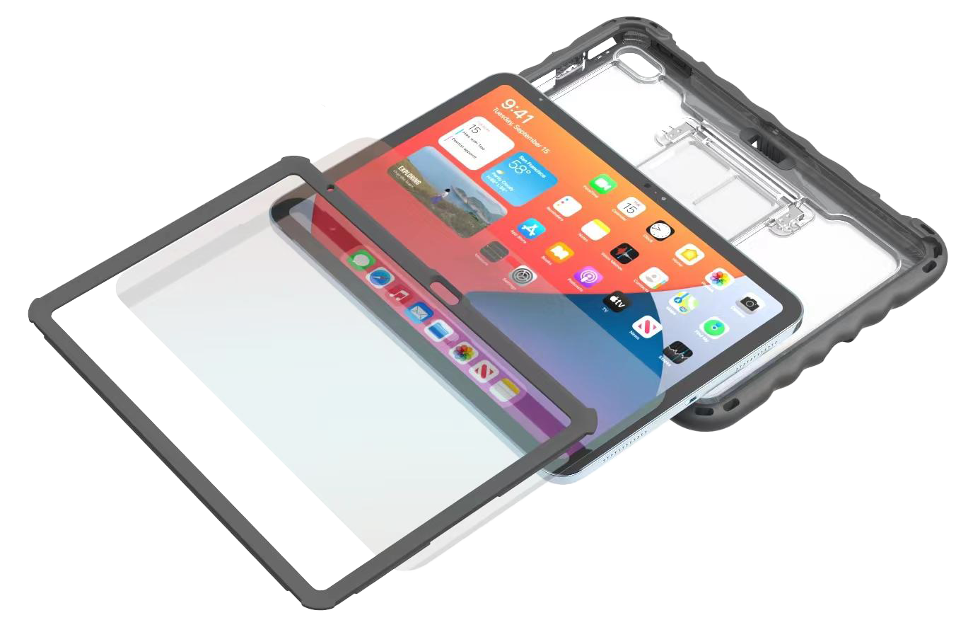 Rugged Snap-On Case for iPad Gen 10