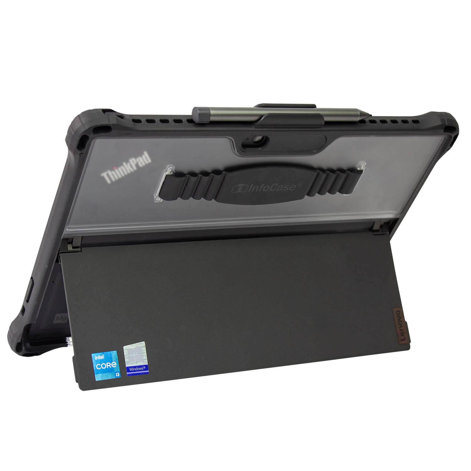 Rugged Case with Silicone Hand Strap for Lenovo X12