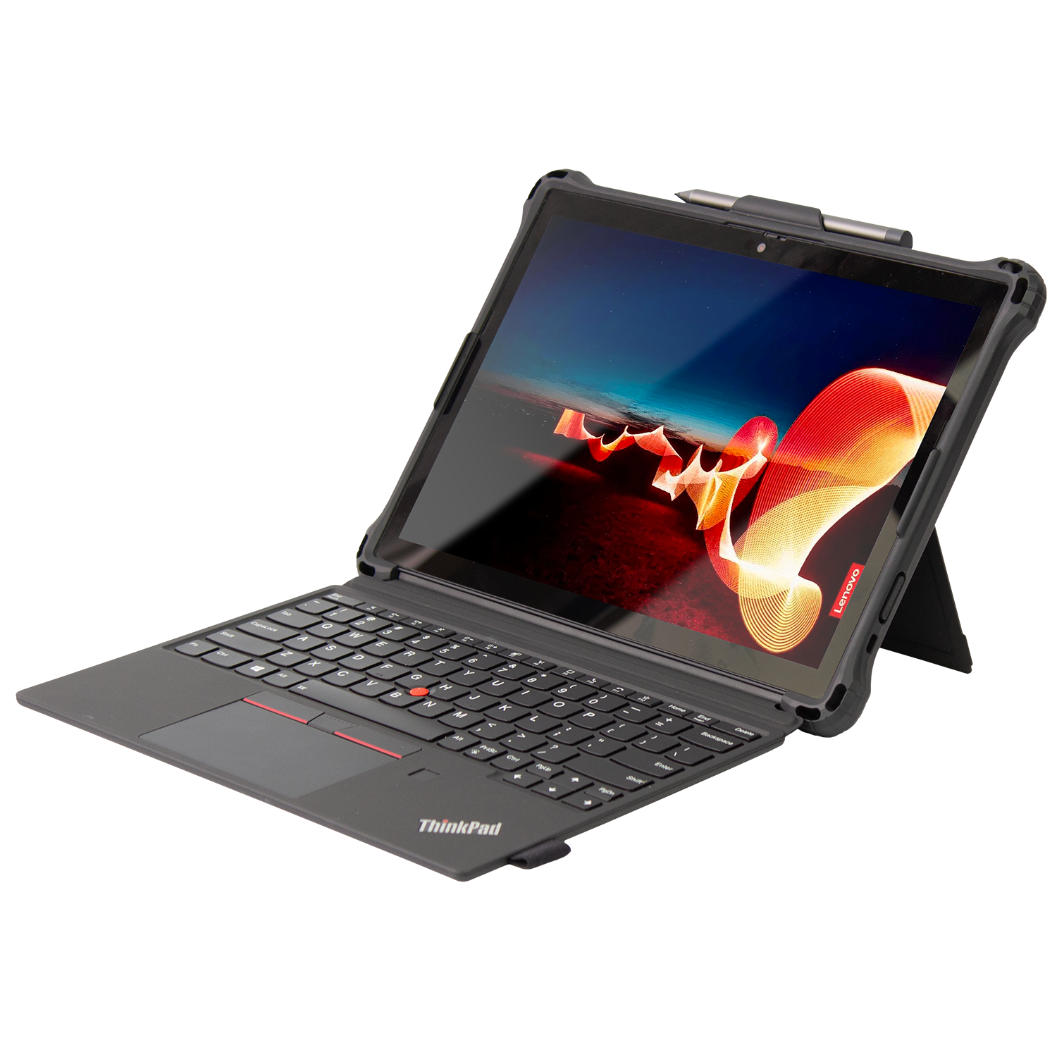 Rugged Case with Silicone Hand Strap for Lenovo X12