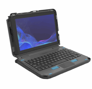 ErGo Case for Samsung Galaxy Tab Active5 Pro and Gamber-Johnson 2in1 Keyboard with Hand Strap