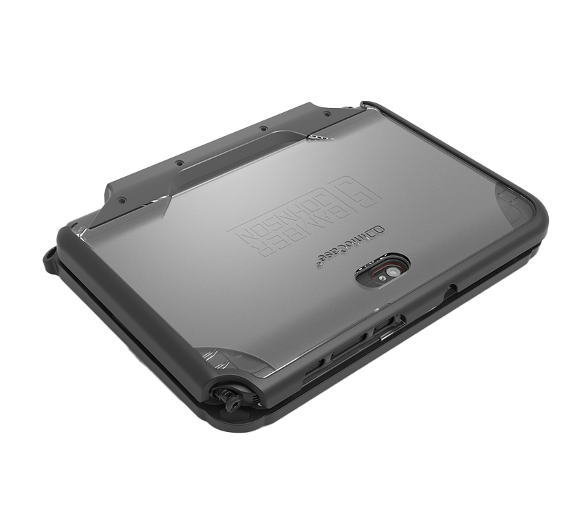 ErGo Case for Samsung Galaxy Tab Active5 Pro and Gamber-Johnson 2in1 Keyboard with Hand Strap