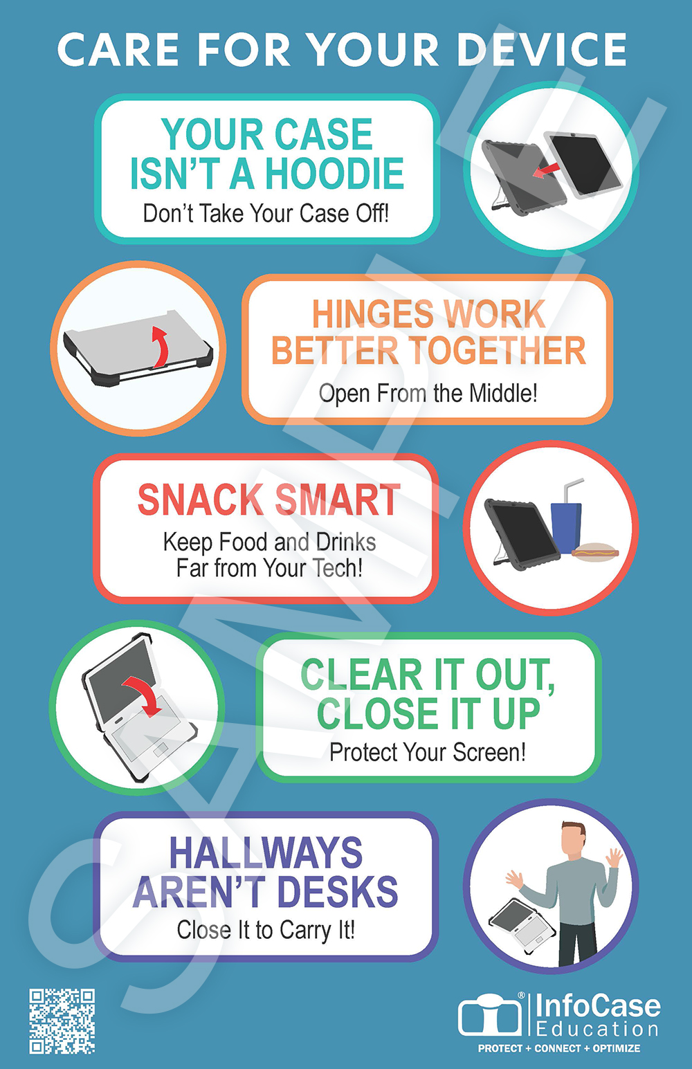 It Wasn't Me! Care For Your Device Poster Sample - InfoCase