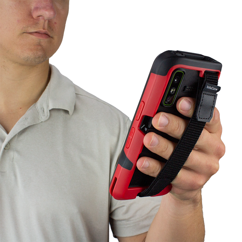 ErGo Case for Zebra TC501 Pay PD20 with Hand Strap (Red)